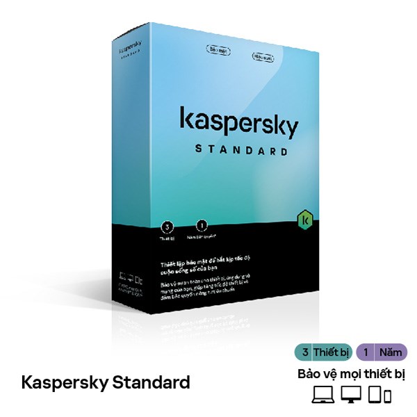 Kaspersky Standard 3 PC chính hãng