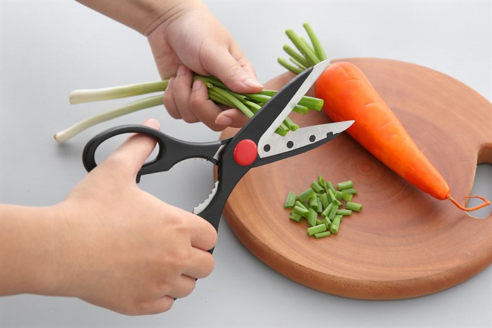 Kéo nhà bếp đa năng thép không gỉ DMX KE003 Màu Đen