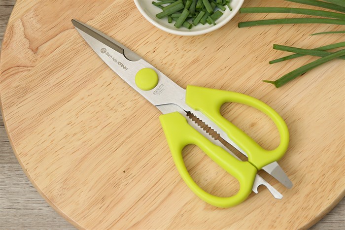 Kéo nhà bếp đa năng thép không gỉ BHX LD-9137B Màu Xanh lá