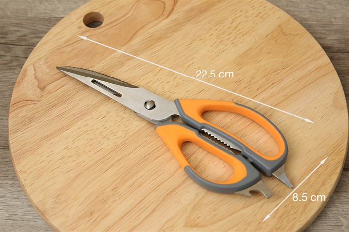 Kéo nhà bếp đa năng thép không gỉ BHX LD-893C Màu Cam