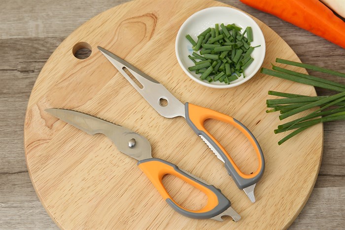 Kéo nhà bếp đa năng thép không gỉ BHX LD-893C Màu Cam