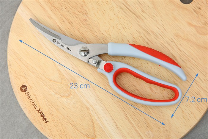 Kéo cắt xương thép không gỉ BHX S51013 Màu Đỏ