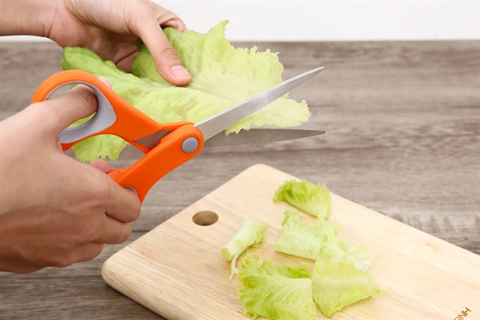 Kéo nhà bếp thép không gỉ 2Cr13 Delites KE004 Màu Cam