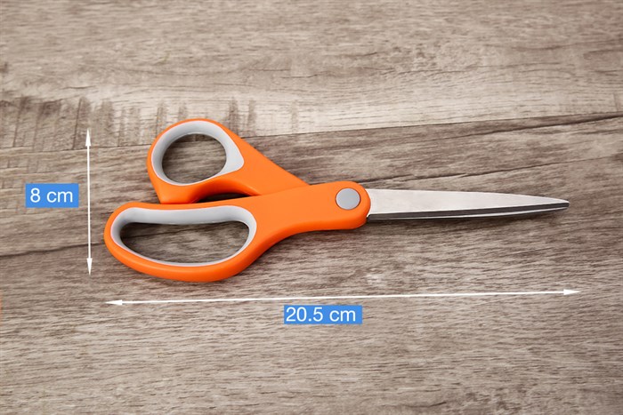 Kéo nhà bếp thép không gỉ 2Cr13 Delites KE004 Màu Cam