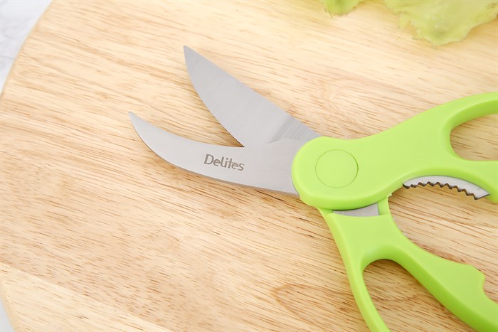 Kéo cắt xương thép không gỉ 2Cr13 Delites SKI052 Màu Xanh lá
