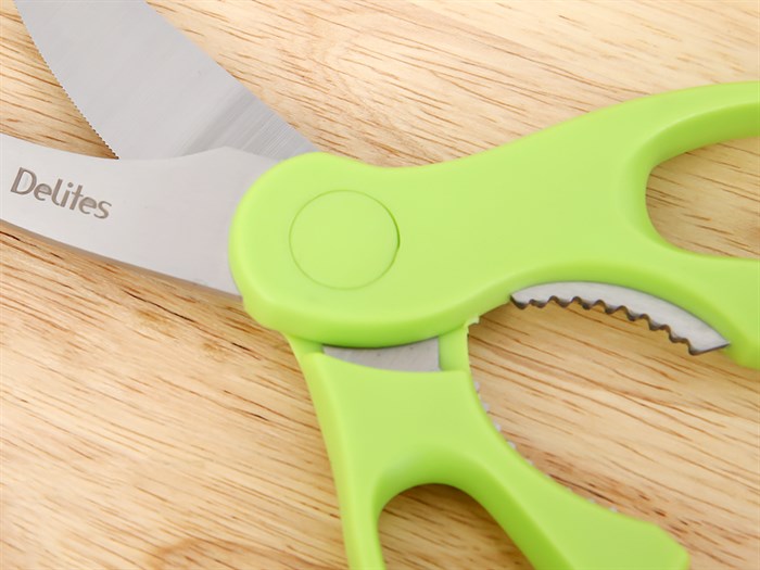 Kéo cắt xương thép không gỉ 2Cr13 Delites SKI052 Màu Xanh lá