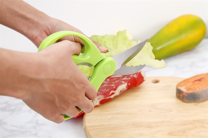 Kéo cắt xương thép không gỉ 2Cr13 Delites SKI052 Màu Xanh lá