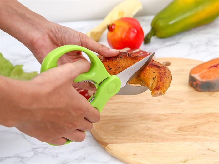 Kéo cắt xương thép không gỉ 2Cr13 Delites SKI052 Màu Xanh lá