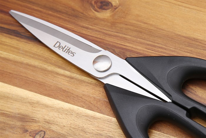 Kéo nhà bếp thép không gỉ 2Cr13 Delites SKI079 Màu Đen