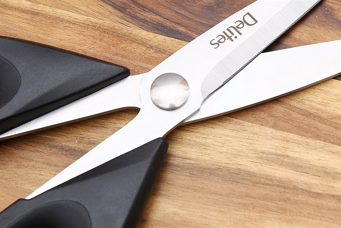 Kéo nhà bếp thép không gỉ 2Cr13 Delites SKI079 Màu Đen