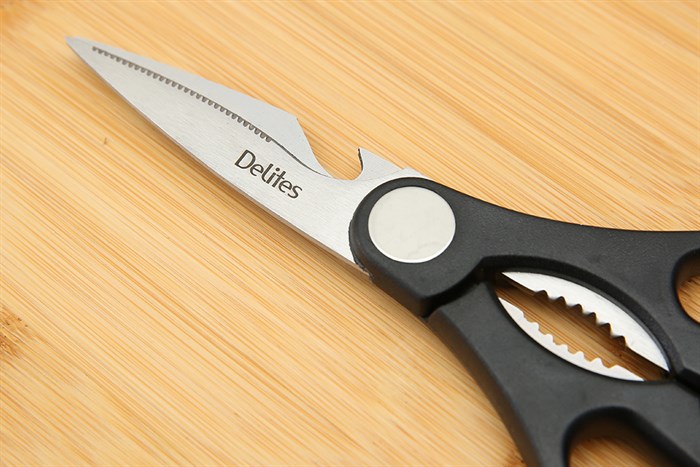 Kéo nhà bếp đa năng thép không gỉ 2Cr13 Delites 9230-2125 Màu Đen