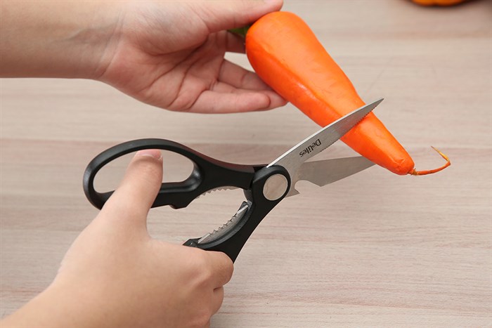 Kéo nhà bếp đa năng thép không gỉ 2Cr13 Delites 9230-2125 Màu Đen