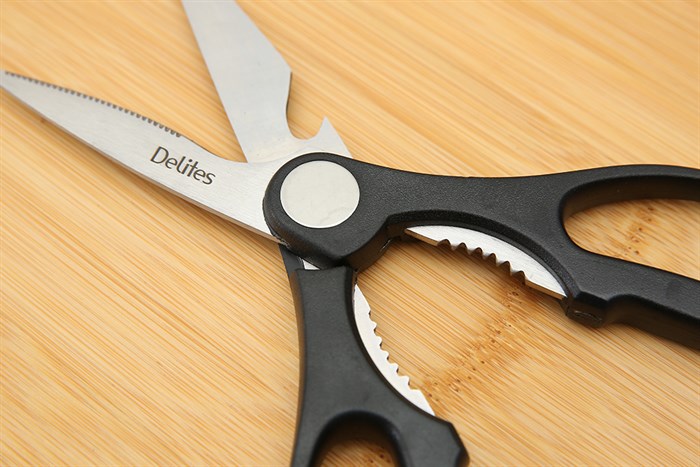 Kéo nhà bếp đa năng thép không gỉ 2Cr13 Delites 9230-2125 Màu Đen