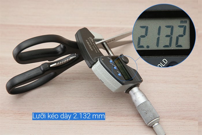 Kéo nhà bếp đa năng thép không gỉ 2Cr13 Delites 9230-2125 Màu Đen