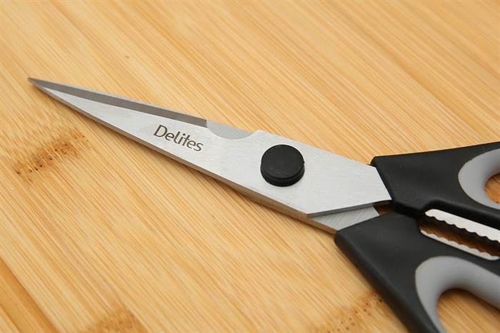 Kéo nhà bếp đa năng thép không gỉ 2Cr13 Delites TP9158-2025 Màu Đen - Xám