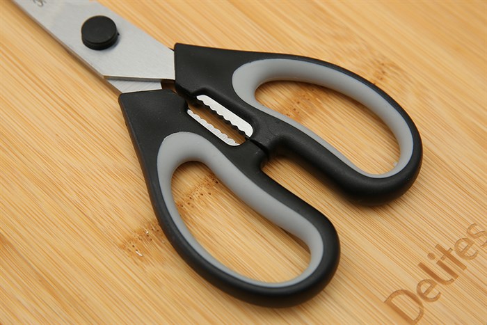 Kéo nhà bếp đa năng thép không gỉ 2Cr13 Delites TP9158-2025 Màu Đen - Xám