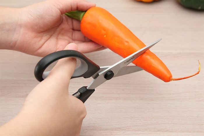 Kéo nhà bếp đa năng thép không gỉ 2Cr13 Delites TP9158-2025 Màu Đen - Xám