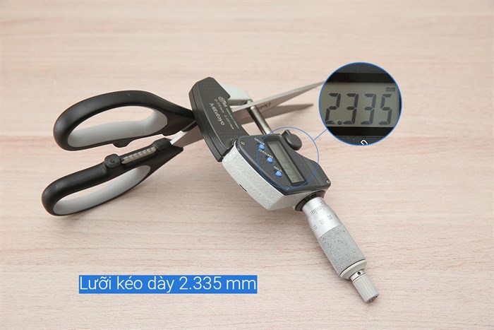 Kéo nhà bếp đa năng thép không gỉ 2Cr13 Delites TP9158-2025 Màu Đen - Xám