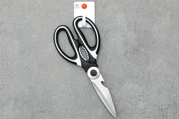 Kéo nhà bếp đa năng thép không gỉ 2Cr13 Delites LD-9138B Màu Trắng - Đen