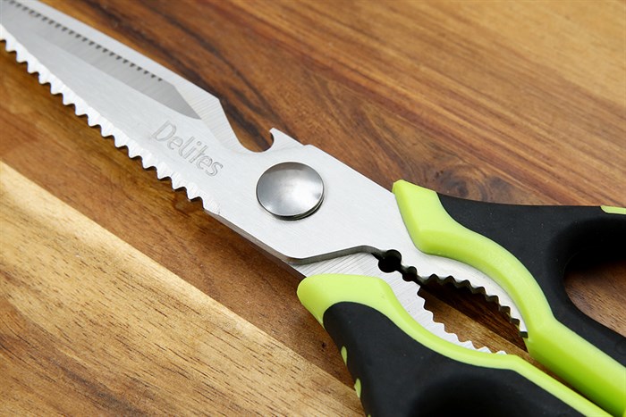 Kéo nhà bếp đa năng thép không gỉ 2Cr13 Delites SKI111 Màu Xanh đen