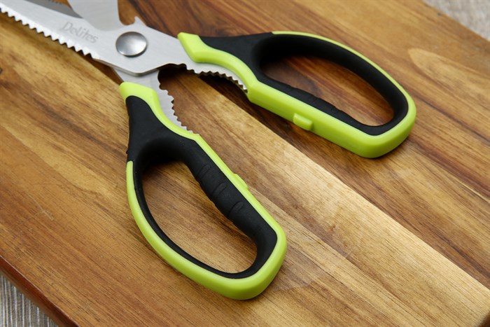 Kéo nhà bếp đa năng thép không gỉ 2Cr13 Delites SKI111 Màu Xanh đen