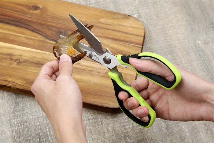 Kéo nhà bếp đa năng thép không gỉ 2Cr13 Delites SKI111 Màu Xanh đen