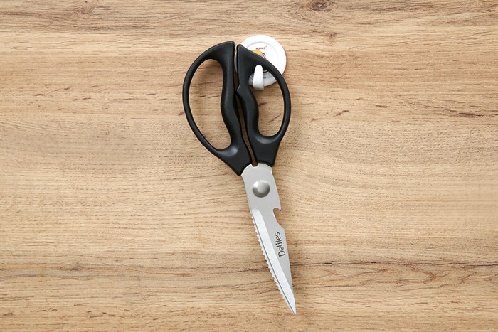 Kéo nhà bếp đa năng thép không gỉ 2Cr13 Delites SKI089 Màu Đen