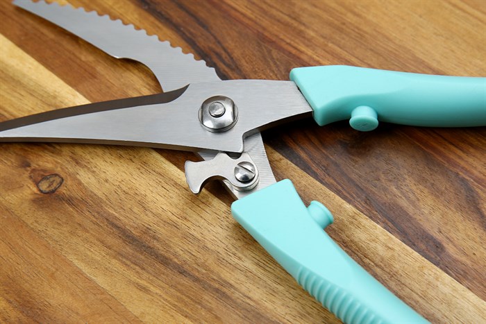 Kéo cắt xương thép không gỉ 2Cr13 Delites S51019 Màu Xanh Dương