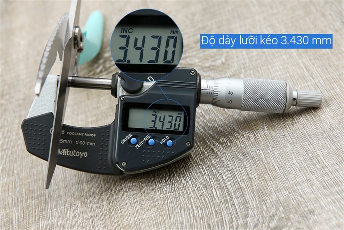 Kéo cắt xương thép không gỉ 2Cr13 Delites S51019 Màu Xanh Dương