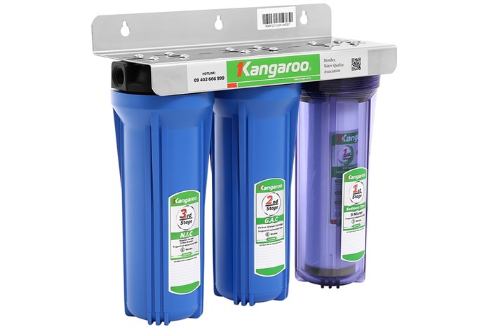 Bộ cốc lọc đầu nguồn Kangaroo KG01G3 Màu Xanh Dương