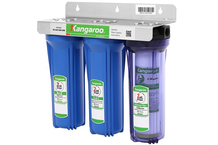 Bộ cốc lọc đầu nguồn Kangaroo KG01G3 Màu Xanh Dương