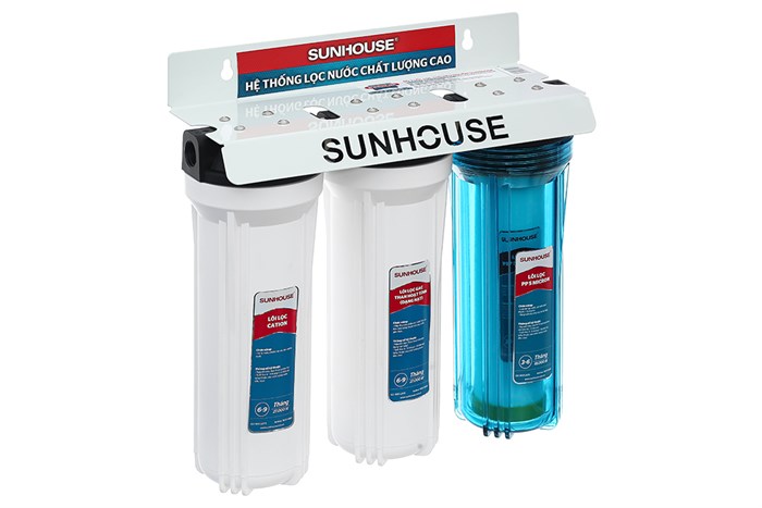 Bộ cốc lọc đầu nguồn Sunhouse SHA-WF123 Màu Trắng - Xanh