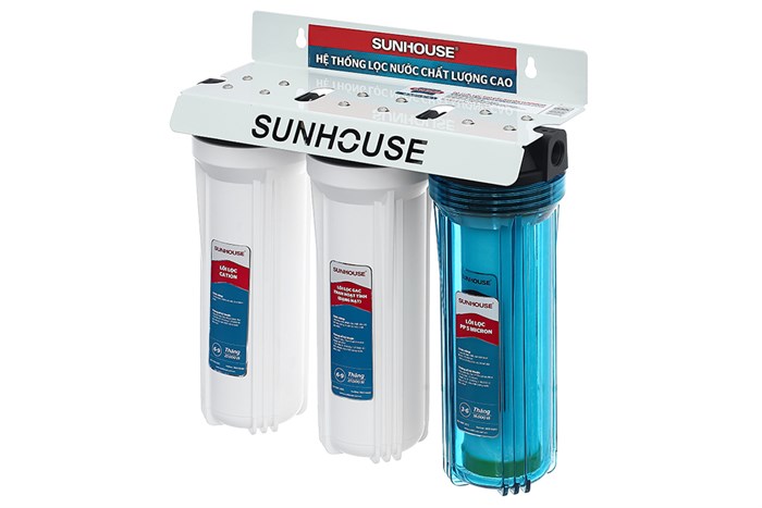 Bộ cốc lọc đầu nguồn Sunhouse SHA-WF123 Màu Trắng - Xanh