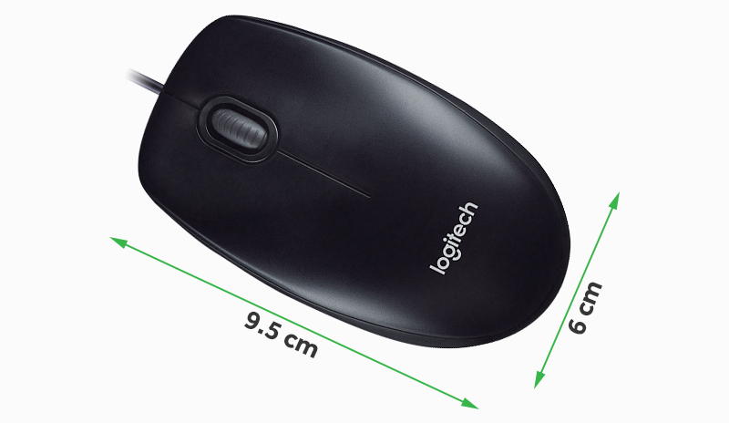 Wired Mouse - កណ្ដុរកុំព្យូទ័រមានខ្សែ Logitech M100r ពណ៌ខ្មៅ Wired Mouse - កណ្ដុរកុំព្យូទ័រមានខ្សែ Logitech M100r ពណ៌ខ្មៅ