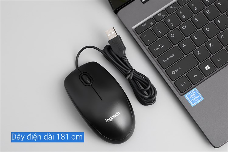 Chuột Có dây Logitech M100r Màu Đen