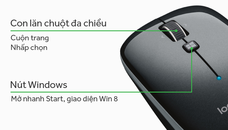 Chuột Bluetooth Logitech M557 và các chi tiết của chuột