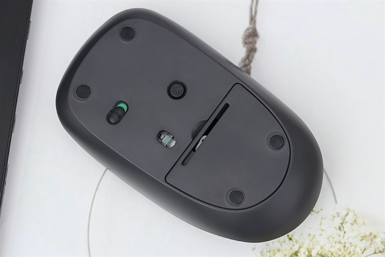 Chuột Không dây Bluetooth Rapoo T200 Đen xám Màu Đen