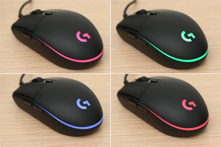 Chuột Gaming Logitech G102 Đen Màu Đen
