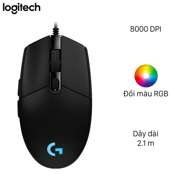 Chuột Gaming Logitech G102 Đen