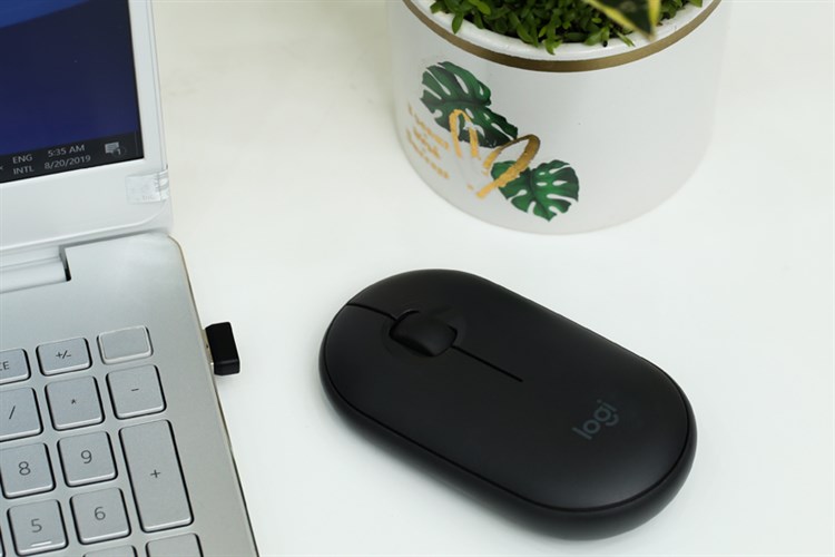 Chuột Không dây Bluetooth Silent Logitech Pebble M350 Màu Đen
