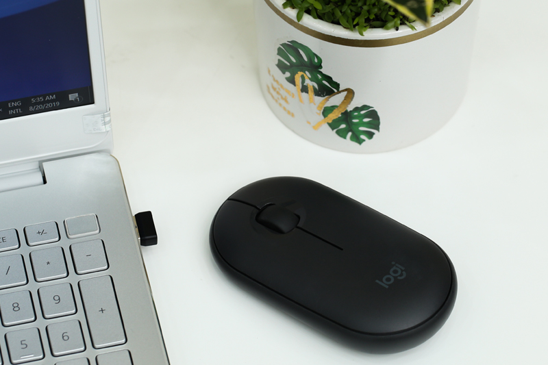 Chuột Không dây Bluetooth Silent Logitech Pebble M350 Màu Đen
