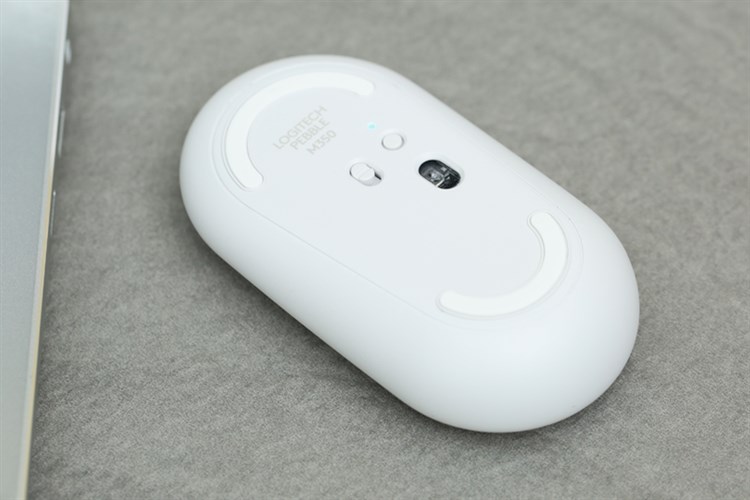 Chuột Không dây Bluetooth Silent Logitech Pebble M350 Màu Trắng