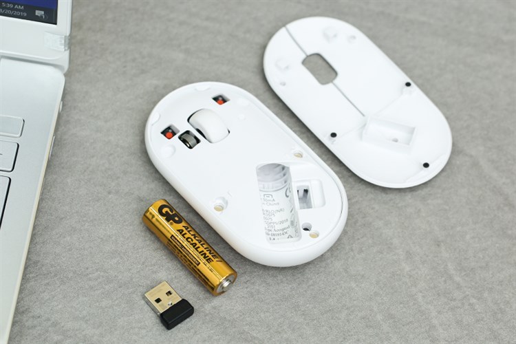 Chuột Không dây Bluetooth Silent Logitech Pebble M350 Màu Trắng