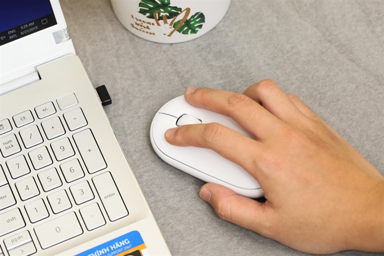 Chuột Không dây Bluetooth Silent Logitech Pebble M350 Màu Trắng