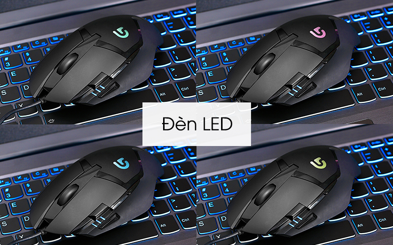Trang bị đèn LED đẹp mắt - Chuột Gaming Logitech G402 Hyperion Fury Đen