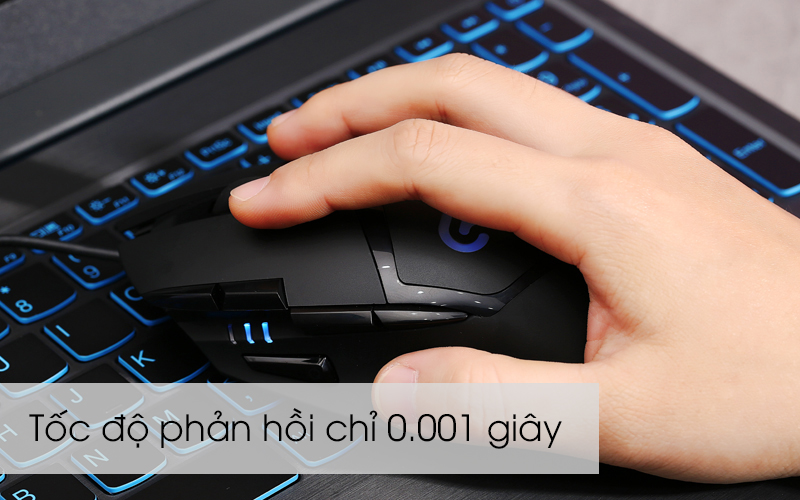 Chuột Gaming Logitech G402 Hyperion Fury Đen với tốc độ phản hồi nhanh