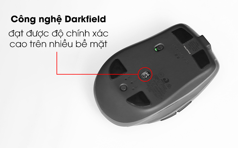 Chuột không dây Logitech MX Anywhere 2S Đen trang bị công nghệ Darkfield