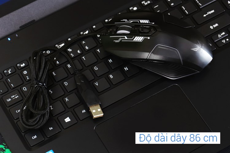 Chuột Có dây Gaming Zadez G-610M Màu Đen