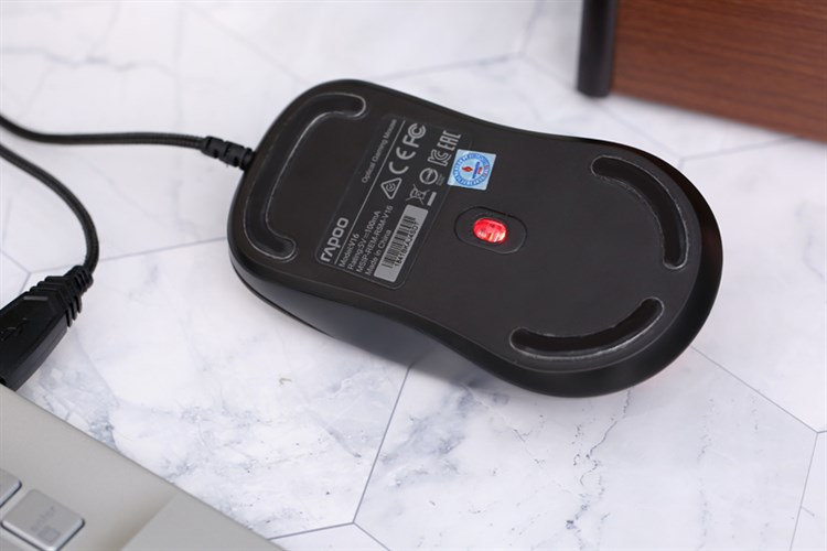 Chuột Có dây Gaming Rapoo V16 Màu Đen