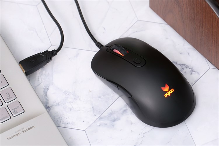 Chuột Có dây Gaming Rapoo V16 Màu Đen
